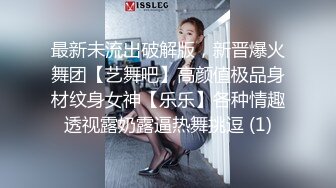 最新未流出破解版，新晋爆火舞团【艺舞吧】高颜值极品身材纹身女神【乐乐】各种情趣透视露奶露逼热舞挑逗 (1)